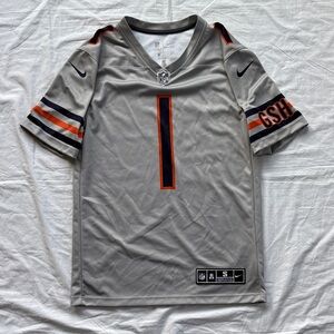 Nike Chicago Bears Justin Fields Jersey Men's Small Gray